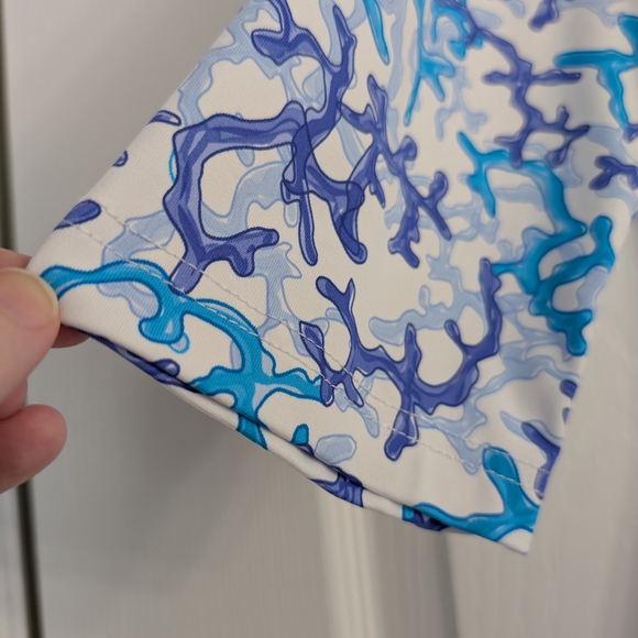 Lulu B Blue and White A-Line Dress - Picture 3 of 5